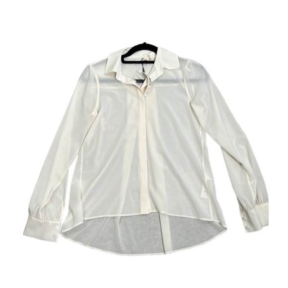 Alice + Olivia slik button down shirt size XS new - Picture 2 of 9